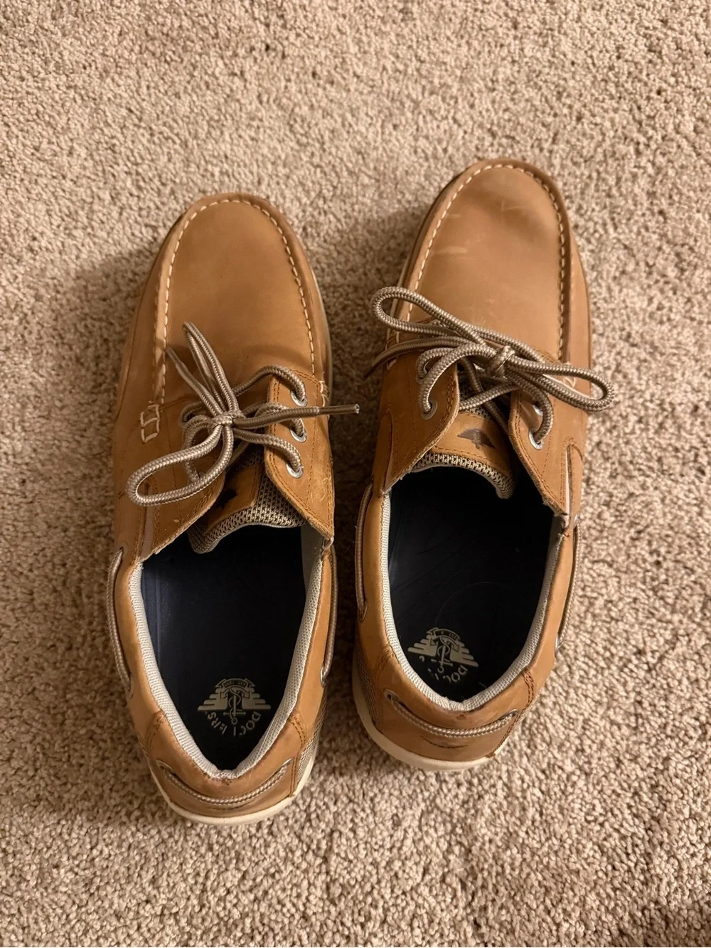 Men's Tan Casual Boat Shoes